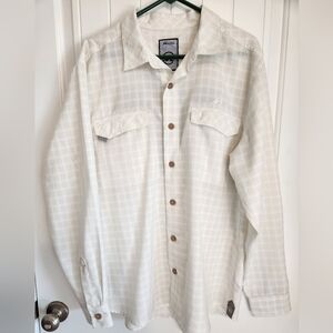 MOJO Mens Dress Shirt Beige XL